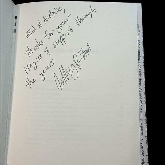 Coming Alongside by Jeffrey R. Funk SIGNED Pastoral Care Book – Bedside Ministry - Picture 3 of 3